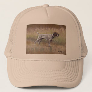 Camionero Gorra del arte del perro del indicador de