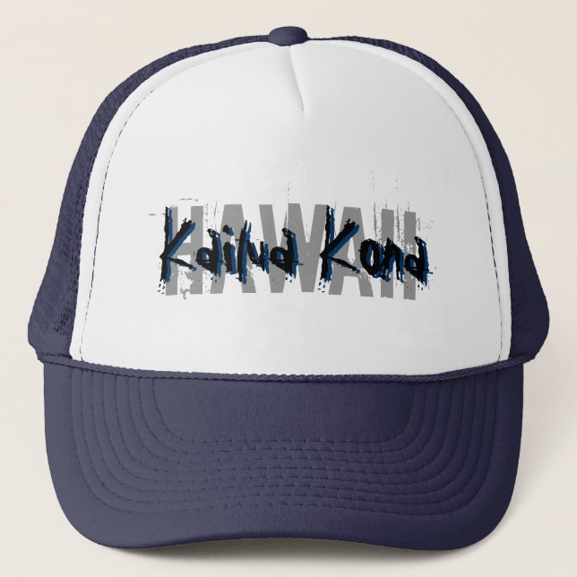 Camionero Gorra del azul de Kailua Kona Hawaii (Anverso)