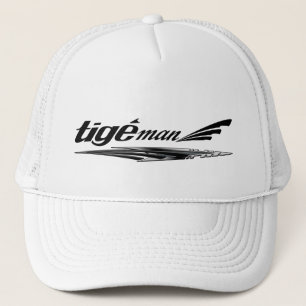 Camionero Gorra del blanco del negro del hombre de TIge