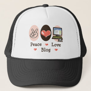 Camionero Gorra del blog del amor de la paz