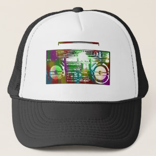 Camionero gorra del boombox de los años 80