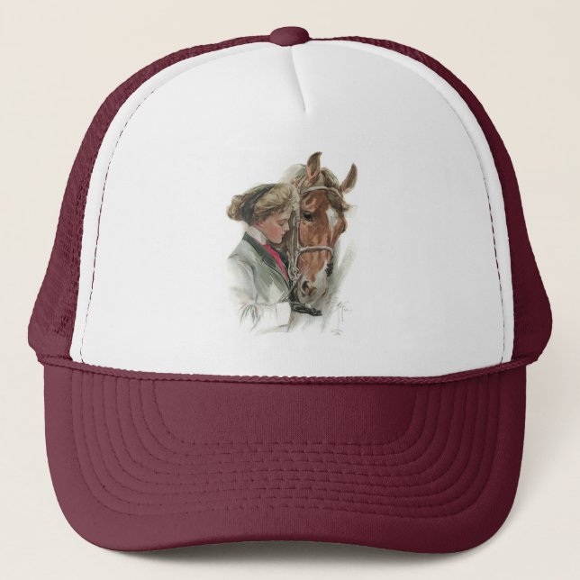 Camionero Gorra del caballo de los mejores amigos (Anverso)