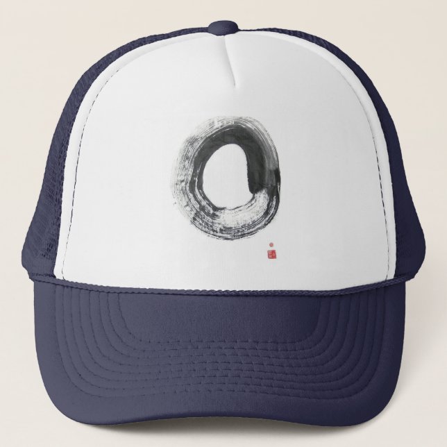 Camionero Gorra del círculo del zen de Enso (Anverso)