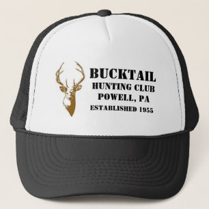 Camionero Gorra del club de caza de Bucktail \ impreso