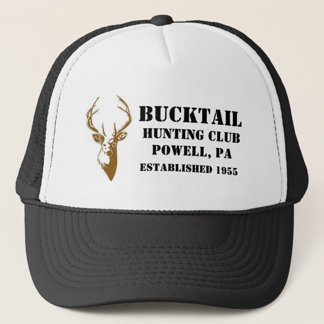 Camionero Gorra del club de caza de Bucktail \ impreso (Anverso)