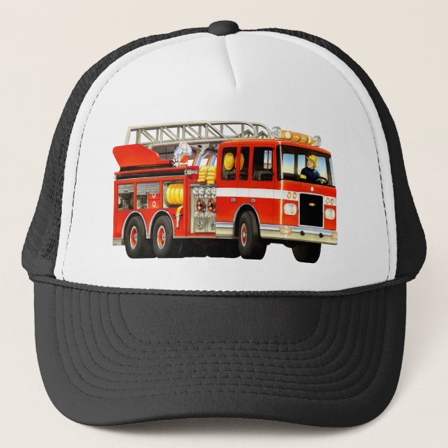 Camionero Gorra del coche de bomberos (Anverso)