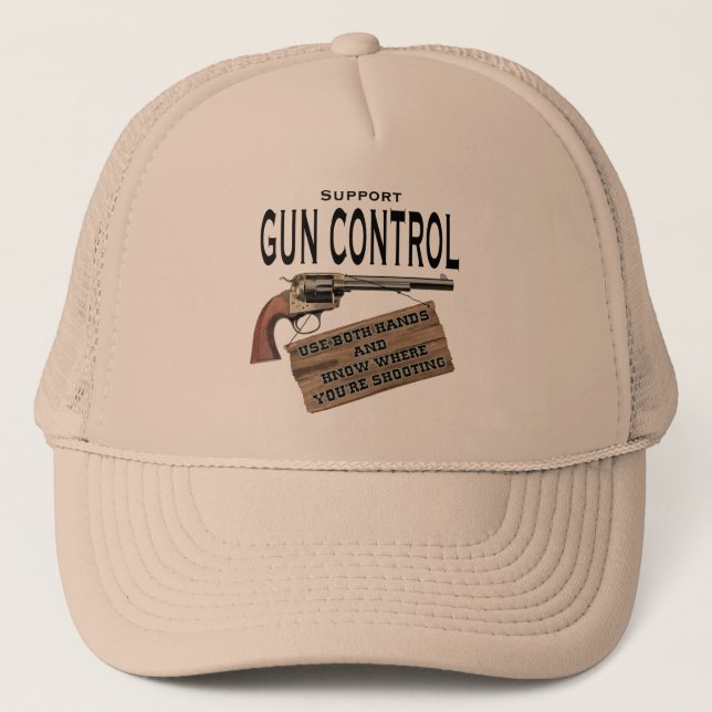 Camionero Gorra del control de armas de la ayuda (Anverso)