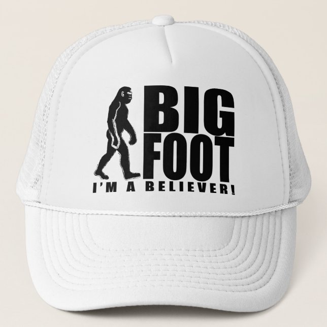 Camionero Gorra del creyente de Bigfoot (Anverso)