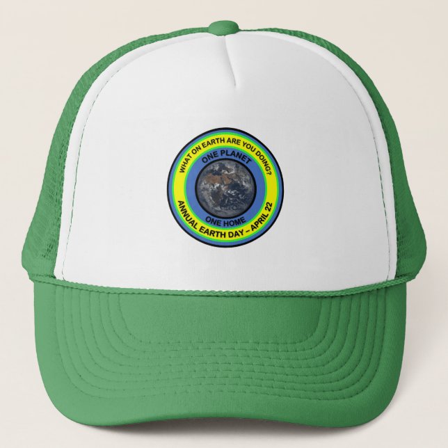 Camionero Gorra DEL DÍA DE LA TIERRA (Anverso)