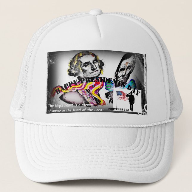 Camionero Gorra del Día de Presidentes Felices (Anverso)