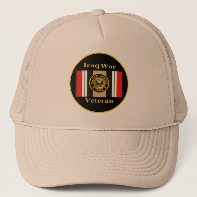 Camionero Gorra del "ejército" del veterano de guerra de (Anverso)