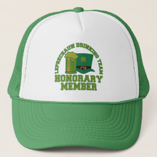 Camionero Gorra del equipo de consumo de alcohol Leprechaun 