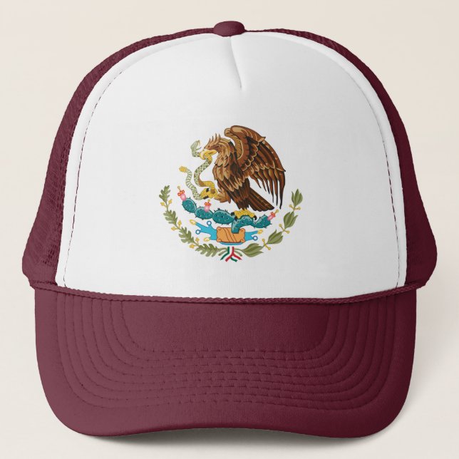 Camionero Gorra del escudo de armas de México (Anverso)