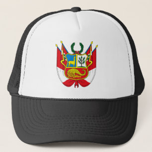 Camionero Gorra del escudo de armas de Perú
