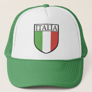 Camionero Gorra del escudo de Italia/casquillo de la bandera