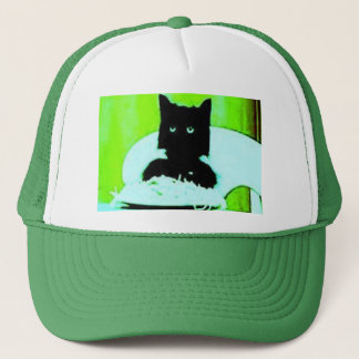 Camionero gorra del gato de los espaguetis