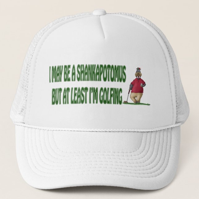 Camionero Gorra del golf: Hipopótamo de Shankapotomus (Anverso)