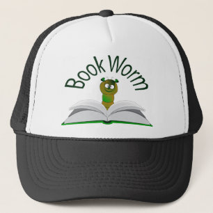 Camionero Gorra del gusano de libro