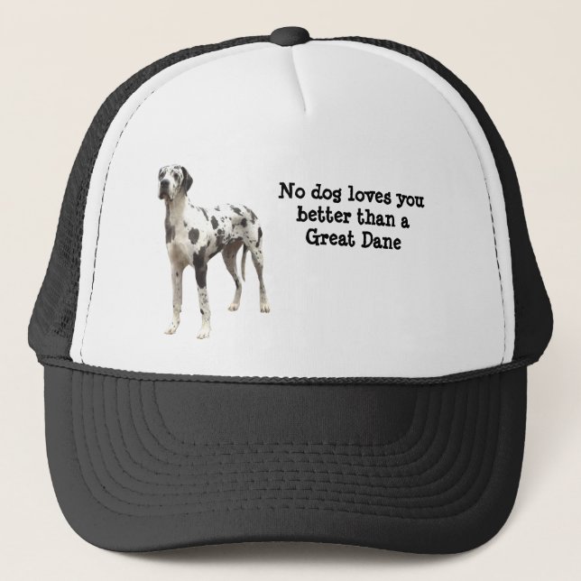 Camionero Gorra del Harlequin de great dane (Anverso)