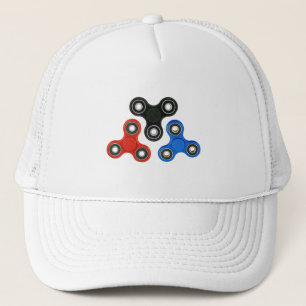 Camionero gorra del hilandero de la persona agitada