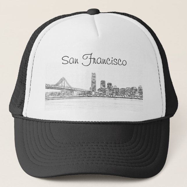 Camionero Gorra del horizonte de San Francisco (Anverso)