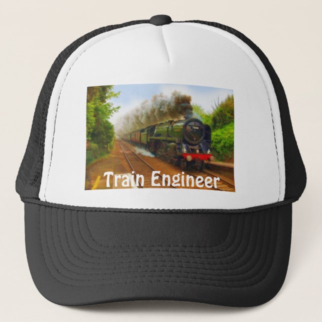 Camionero Gorra del ingeniero de trenes de vapor Entusiast (Anverso)