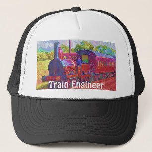 Camionero Gorra del ingeniero de trenes de vapor Entusiast