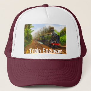 Camionero Gorra del ingeniero de trenes de vapor Entusiast