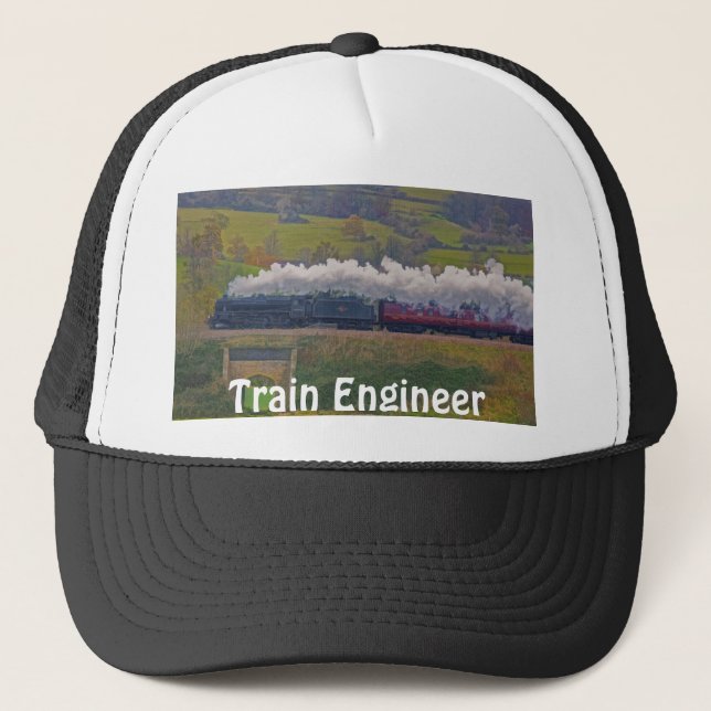 Camionero Gorra del ingeniero de trenes de vapor Entusiast (Anverso)