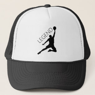 Camionero Gorra del jugador de baloncesto de Silhouette