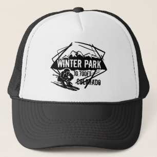 Camionero Gorra del logotipo de la elevación del esquí de