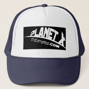 Camionero Gorra del logotipo de los diseños del planeta x