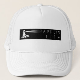 Camionero Gorra del logotipo de Paphos Life