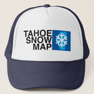 Camionero Gorra del mapa de la nieve de Tahoe