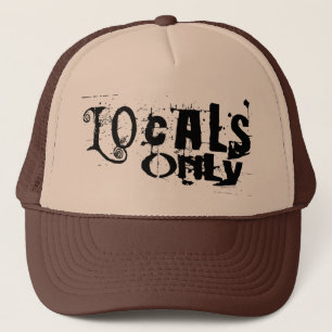 Camionero Gorra del negro de los Locals solamente