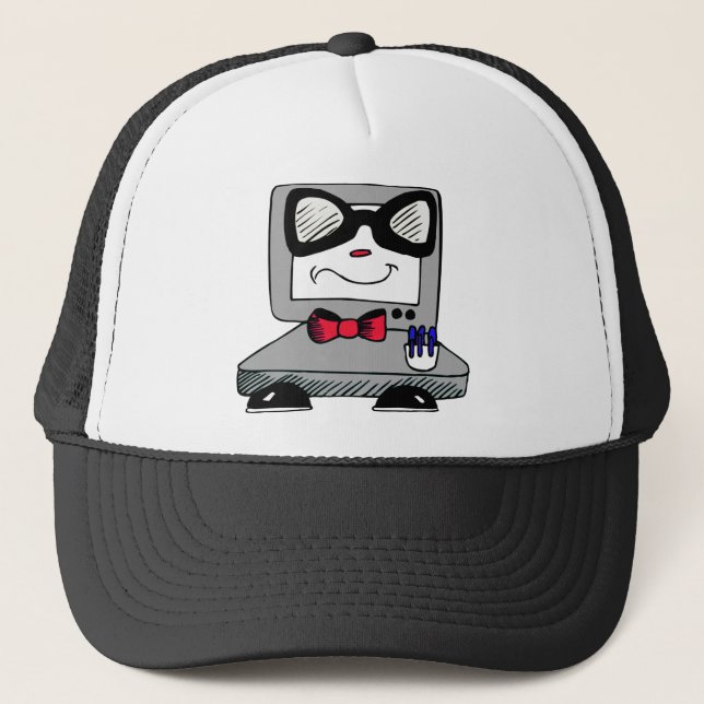 Camionero Gorra del nerd geek de la computadora (Anverso)