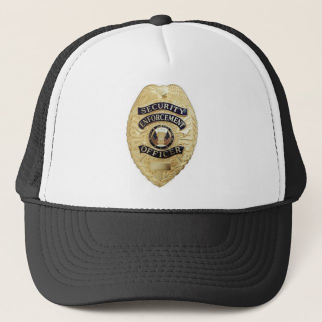 Camionero Gorra del oficial de la aplicación de seguridad (Anverso)