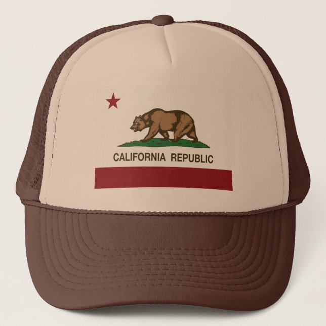 Camionero Gorra del oso grizzly de la república de (Anverso)