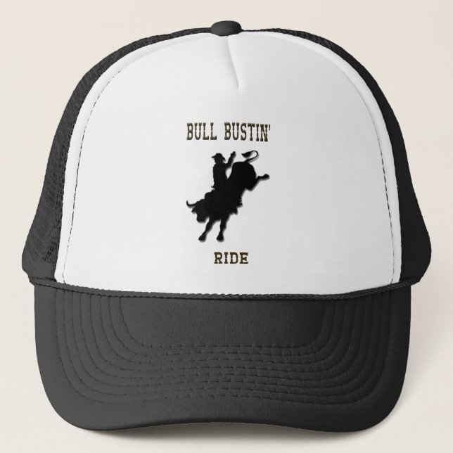 Camionero Gorra del paseo de Bull Bustin (Anverso)
