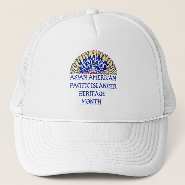 Camionero Gorra del patrimonio de las islas del Pacífico asi (Anverso)
