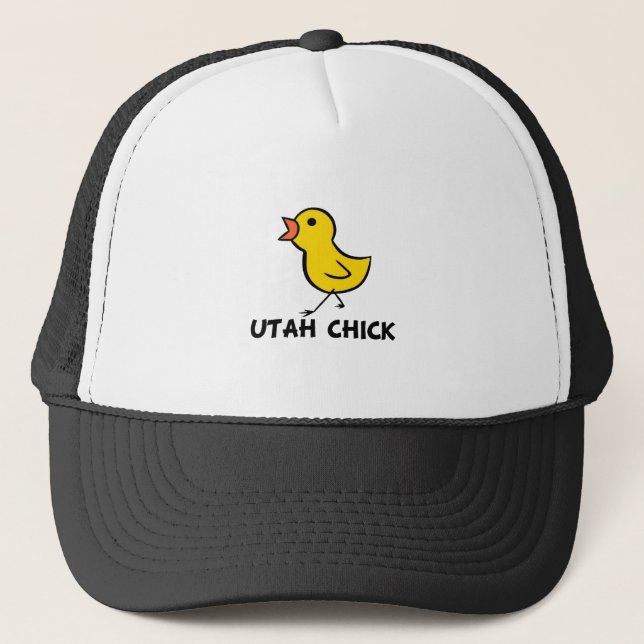 Camionero Gorra del polluelo de Utah (Anverso)