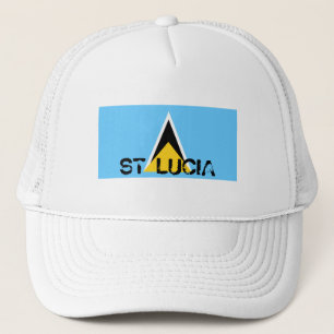 Camionero Gorra del recuerdo de la bandera de St Lucia