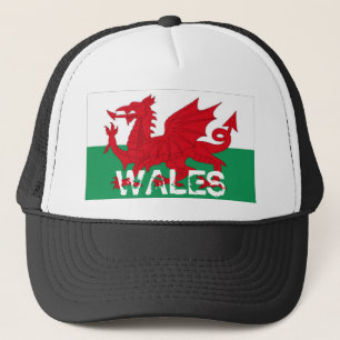 Camionero Gorra del recuerdo de la bandera del cymru de Paí