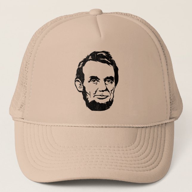 Camionero Gorra del retrato de Abraham Lincoln (Anverso)