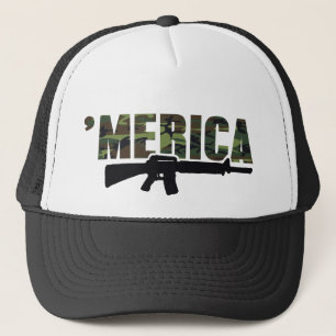 Camionero Gorra del rifle de MERICA de Camo '