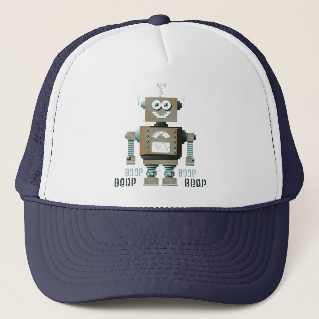 Camionero Gorra del robot del juguete de la señal sonora de (Anverso)