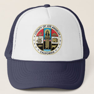 Camionero Gorra del sello del condado del LA de Los Ángeles