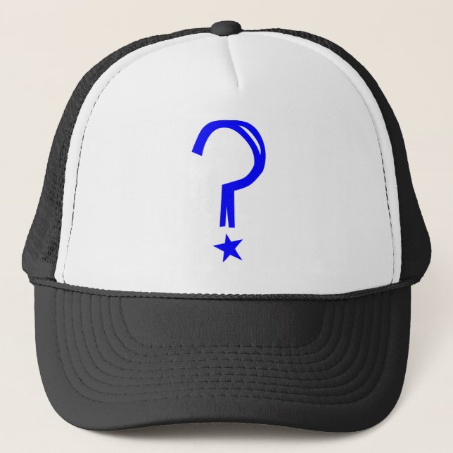 Camionero Gorra del signo de interrogación (Anverso)