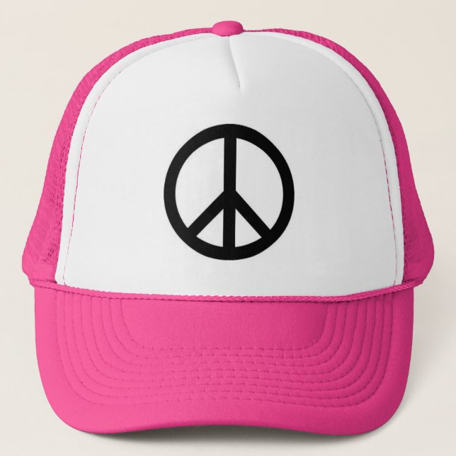 Camionero gorra del signo de la paz (Anverso)