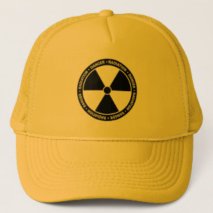 Camionero Gorra del símbolo de la radiación